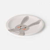 Bunny Paper Borden Baby shower Bosdieren Papieren Bordje (Gekanteld)