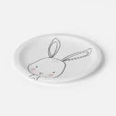 Bunny Paper Borden Baby shower Woodland Papieren Bordje (Gekanteld)