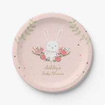 Bunny Paper Borden Baby shower Woodland Pink Girl