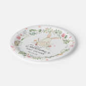 Bunny paper borden, easter borden, papieren bordje (Gekanteld)