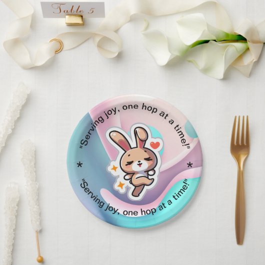 Bunny Papieren Bordje (Huwelijk)