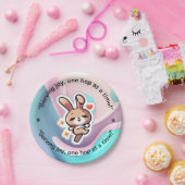 Bunny Papieren Bordje (Feest)