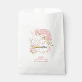 Bunny Paraplu Bloemen Naam Datum Meisje Baby showe Bedankzakje (Voorkant)