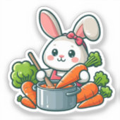 BUNNY. #Part2 / Sticker (bunny is coocking) #11 (Voorkant)