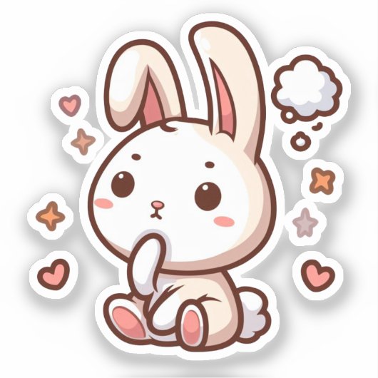 BUNNY. #Part2 / Sticker (bunny sticker) #6 (Voorkant)