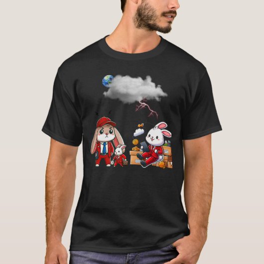 BUNNY. #Part2 / T-shirt (funny bunny) #2 (Voorkant)