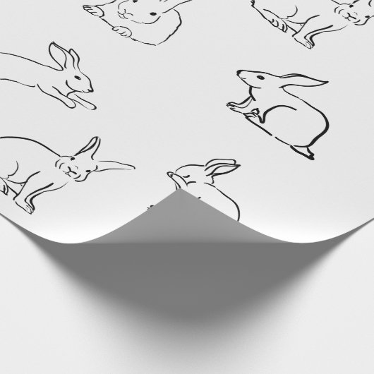 Bunny Party Cadeaupapier (Hoek)