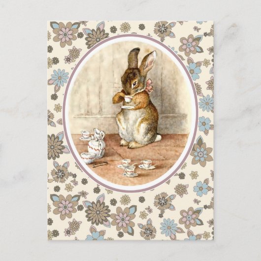  Bunny. Pasen Briefkaarten (Voorkant)