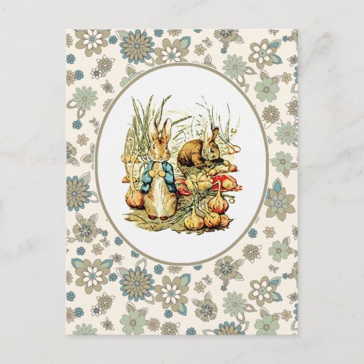  Bunny. Pasen Briefkaarten (Voorkant)