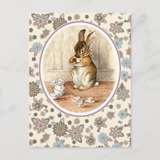  Bunny. Pasen Briefkaarten (Voorkant)