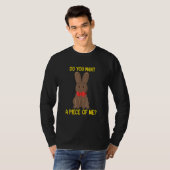 Bunny Pasen Tiener Gezegden Chocolade Bunny Meme O T-shirt (Voorkant volledig)