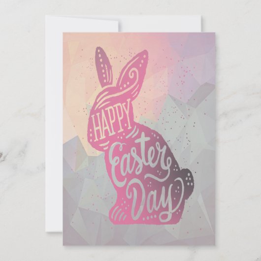 Bunny - Pasen uitnodiging (Achterkant)