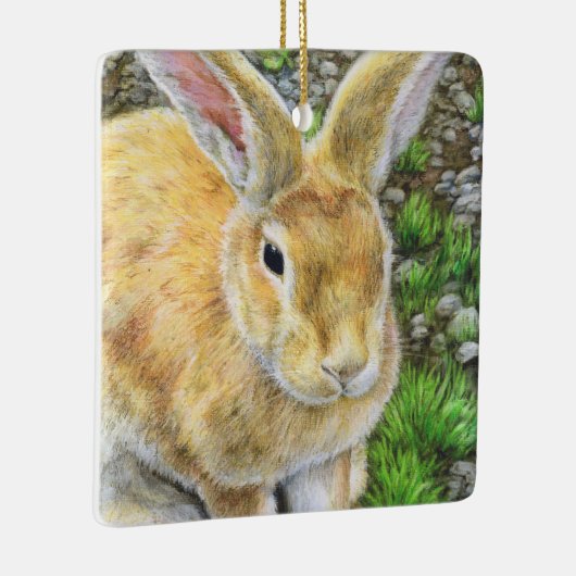 Bunny Pastel Keramisch Ornament (Rechts)