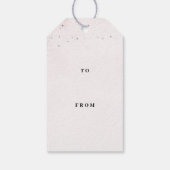 Bunny Pastel Roze Verjaardag Cadeaulabel (Achterkant)