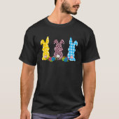 Bunny Pastel Spring Hunt Eggs Rabbit Happy Easter  T-shirt (Voorkant)