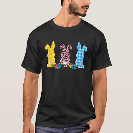 Bunny Pastel Spring Hunt Eggs Rabbit Happy Easter  T-shirt (Voorkant)