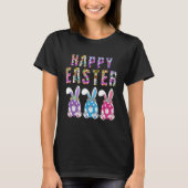Bunny Pastel Spring Hunt Eggs Rabbit Happy Easter T-shirt (Voorkant)