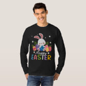 Bunny Pastel Spring Hunt Eggs Rabbit Happy Easter  T-shirt (Voorkant volledig)