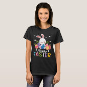 Bunny Pastel Spring Hunt Eggs Rabbit Happy Easter  T-shirt (Voorkant volledig)