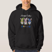 Bunny Pastel Spring Hunt Eggs Rabbit Happy Pasen Hoodie (Voorkant)