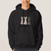 Bunny Pastel Spring Hunt Eggs Rabbit Happy Pasen Hoodie (Voorkant)