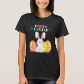 Bunny Pastel Spring Hunt Eggs Rabbit Paasdag T-shirt (Voorkant)