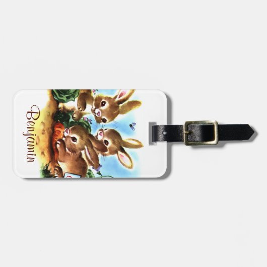 Bunny Patch Bagagelabel (Voorkant horizontaal)