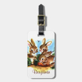 Bunny Patch Bagagelabel (Voorkant verticaal)