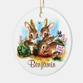 Bunny Patch Keramisch Ornament (Links)