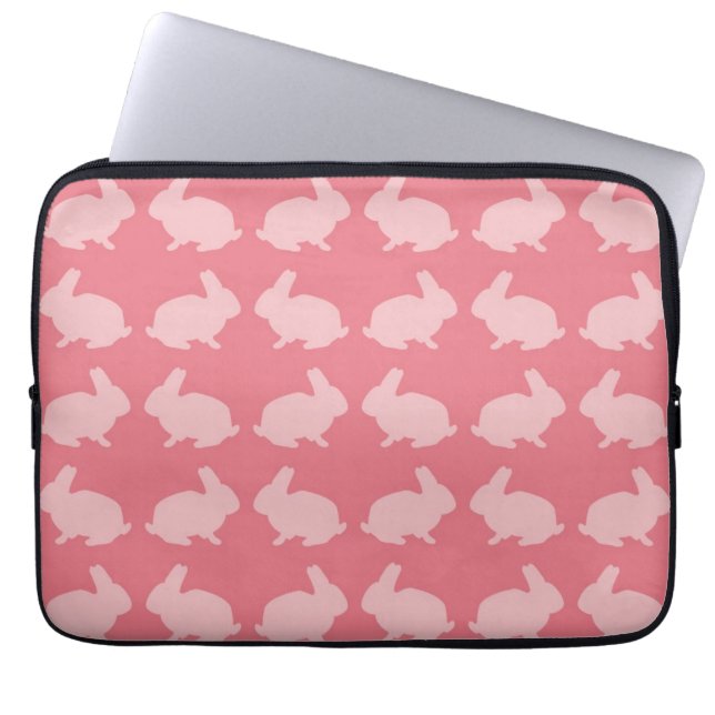 Bunny Pattern Laptop Sleeve (Voorkant)
