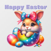 Bunny Peking uit geschilderd ei Raamsticker (Vel)