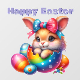 Bunny Peking uit geschilderd ei Raamsticker