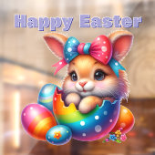 Bunny Peking uit geschilderd ei Raamsticker (Vel 2)