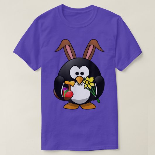 Bunny Penguin Easter Funny 2016 T-shirt (Design voorkant)