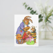 Bunny Petten van Katy Bratun Briefkaart (Staand voorkant)