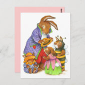 Bunny Petten van Katy Bratun Briefkaart (Voorkant / Achterkant)