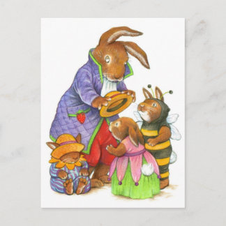 Bunny Petten van Katy Bratun Briefkaart