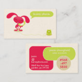 Bunny Phone Visitekaartjes (Voorkant / Achterkant)