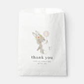 Bunny Pink-ballon Bedankzakje (Voorkant)