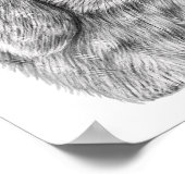 Bunny Pink Bow Nursery Print | Bunny Print (Hoek)