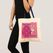 Bunny Pink Egg Hunt Custom Budget Canvas tas (Voorkant (product))