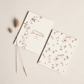 Bunny Pink Floral Baby shower bedankje Bedankkaart