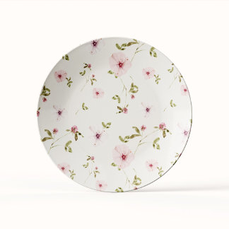 Bunny Pink Floral Baby shower Papier Bord