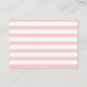 Bunny Pink Floral Meisje Boeken voor Baby Boekaanv Informatiekaartje (Achterkant)