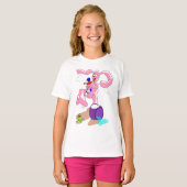Bunny Pink Hop T-shirt (Voorkant volledig)