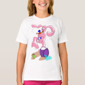 Bunny Pink Hop T-shirt (Voorkant)