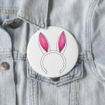 Bunny Pink Rabbit Ears Paasse Baby shower Favor