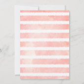 Bunny Pink Stripe Baby shower Word Scramble Game Kaart (Achterkant)