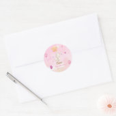 Bunny Pink Waterverf Baby shower Stickers (Envelop)