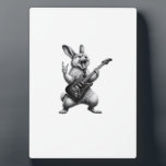 Bunny Playing Guitar Rock Star Bunny Lover Easter Fotoplaat<br><div class="desc">Bunny Playing Guitar Rock Star Bunny Lover Easter T-Shirt</div>